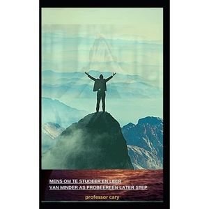 Mens Om Te Studeer En Leer Van Minder as Probeer Een Later Step -- Cary